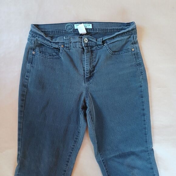 Charter Club Curvy Bootcut Jeans Size 10 Short Gray Denim Tummy Control Pants - Picture 4 of 12